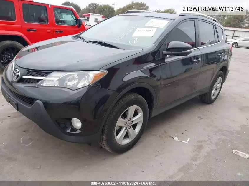 2014 Toyota Rav4 Xle VIN: 2T3WFREV6EW113746 Lot: 40763682