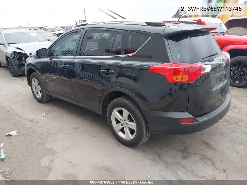 2014 Toyota Rav4 Xle VIN: 2T3WFREV6EW113746 Lot: 40763682