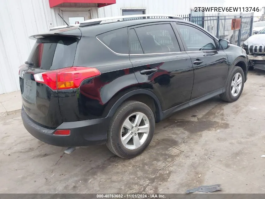 2014 Toyota Rav4 Xle VIN: 2T3WFREV6EW113746 Lot: 40763682