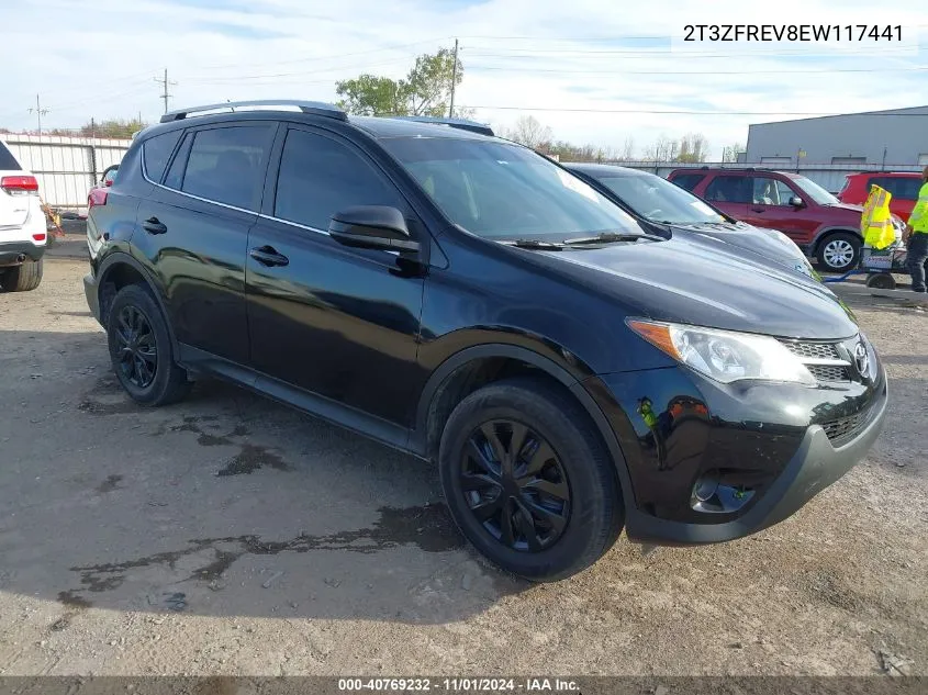 2014 Toyota Rav4 Le VIN: 2T3ZFREV8EW117441 Lot: 40769232