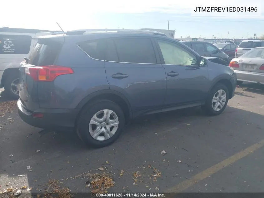 2014 Toyota Rav4 Le VIN: JTMZFREV1ED031496 Lot: 40811625