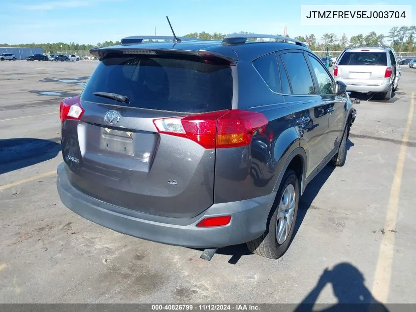 2014 Toyota Rav4 Le VIN: JTMZFREV5EJ003704 Lot: 40826799