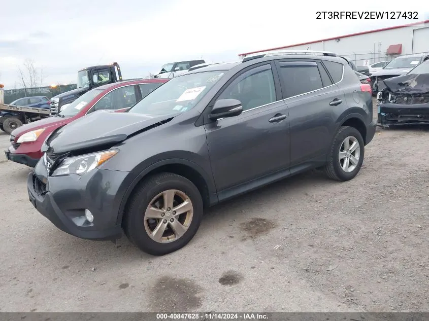 2014 Toyota Rav4 Xle VIN: 2T3RFREV2EW127432 Lot: 40847628