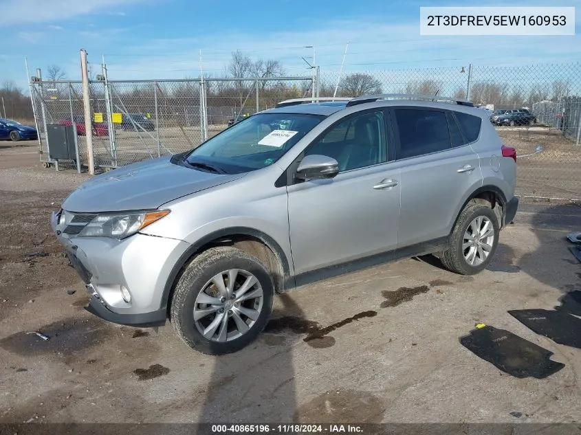 2014 Toyota Rav4 Limited VIN: 2T3DFREV5EW160953 Lot: 40865196