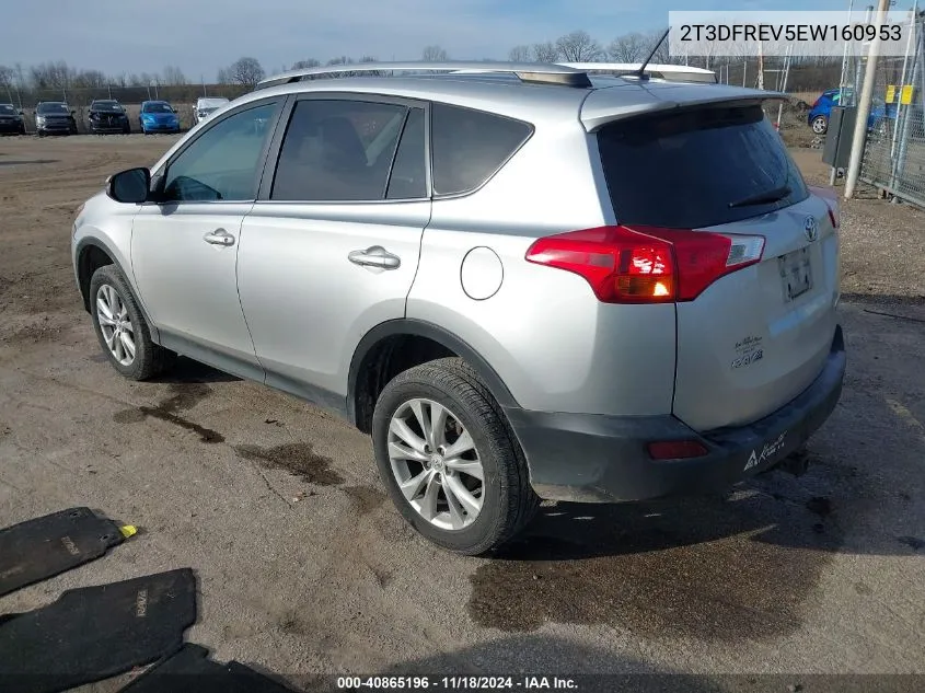 2014 Toyota Rav4 Limited VIN: 2T3DFREV5EW160953 Lot: 40865196