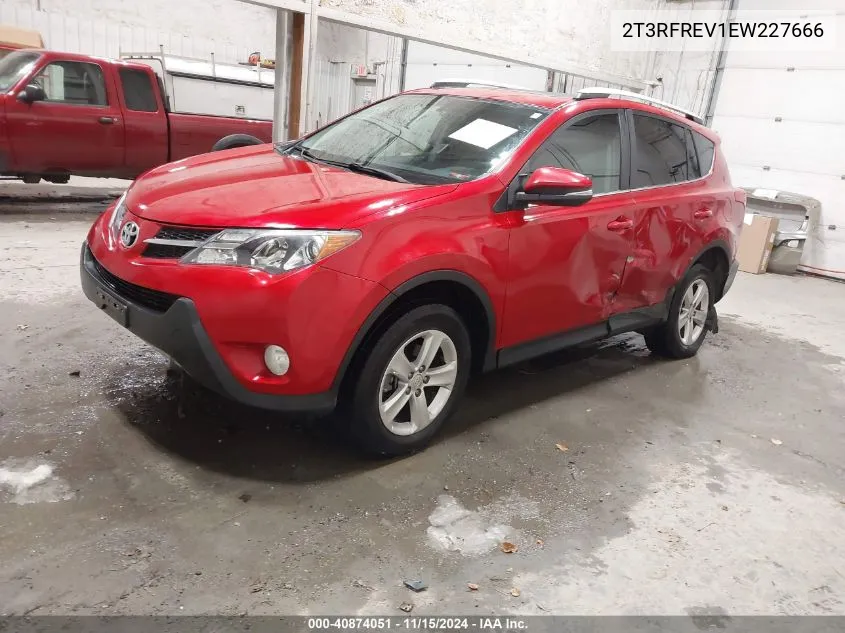 2014 Toyota Rav4 Xle VIN: 2T3RFREV1EW227666 Lot: 40874051