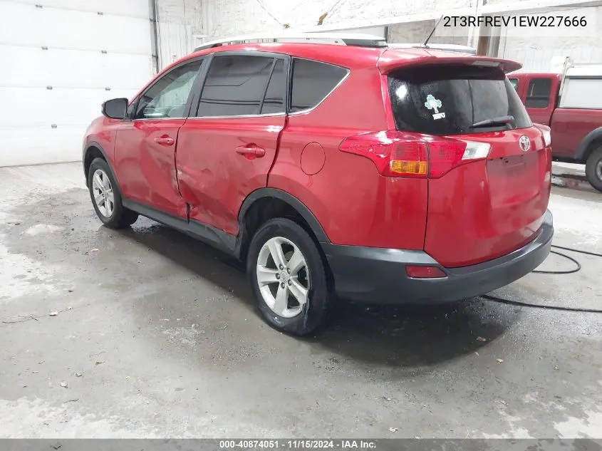 2014 Toyota Rav4 Xle VIN: 2T3RFREV1EW227666 Lot: 40874051