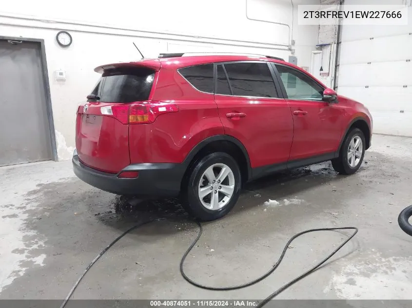 2014 Toyota Rav4 Xle VIN: 2T3RFREV1EW227666 Lot: 40874051