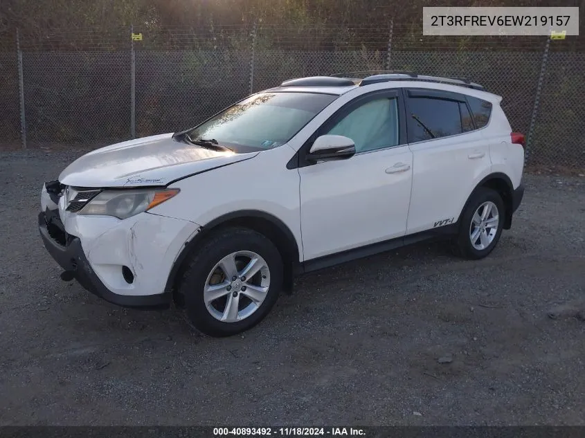 2014 Toyota Rav4 Xle VIN: 2T3RFREV6EW219157 Lot: 40893492