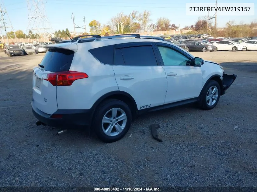 2014 Toyota Rav4 Xle VIN: 2T3RFREV6EW219157 Lot: 40893492