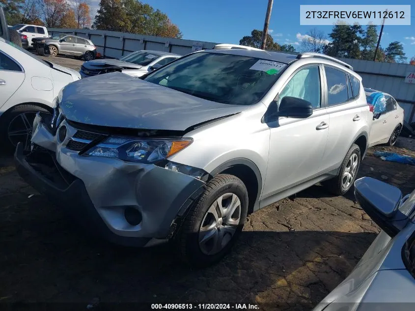 2014 Toyota Rav4 Le VIN: 2T3ZFREV6EW112612 Lot: 40906513