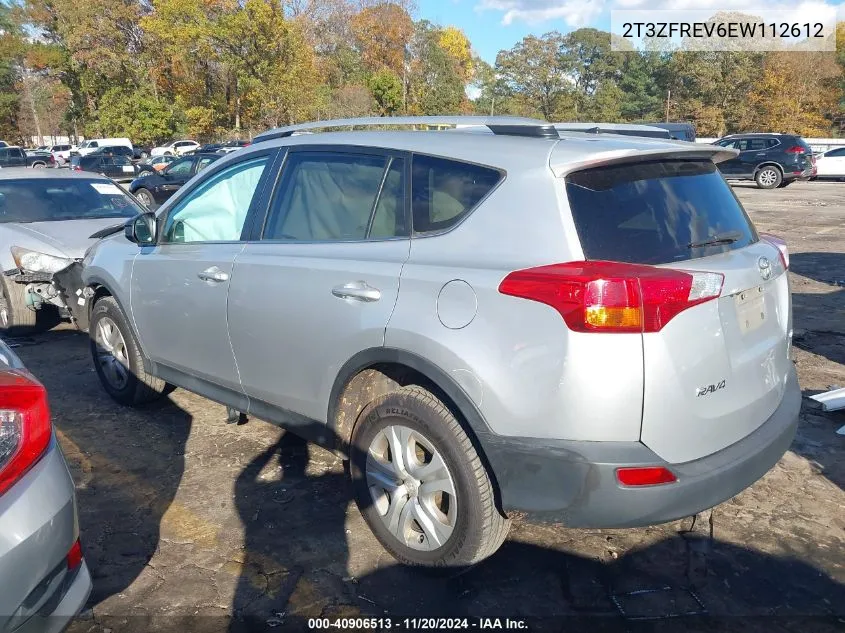 2014 Toyota Rav4 Le VIN: 2T3ZFREV6EW112612 Lot: 40906513