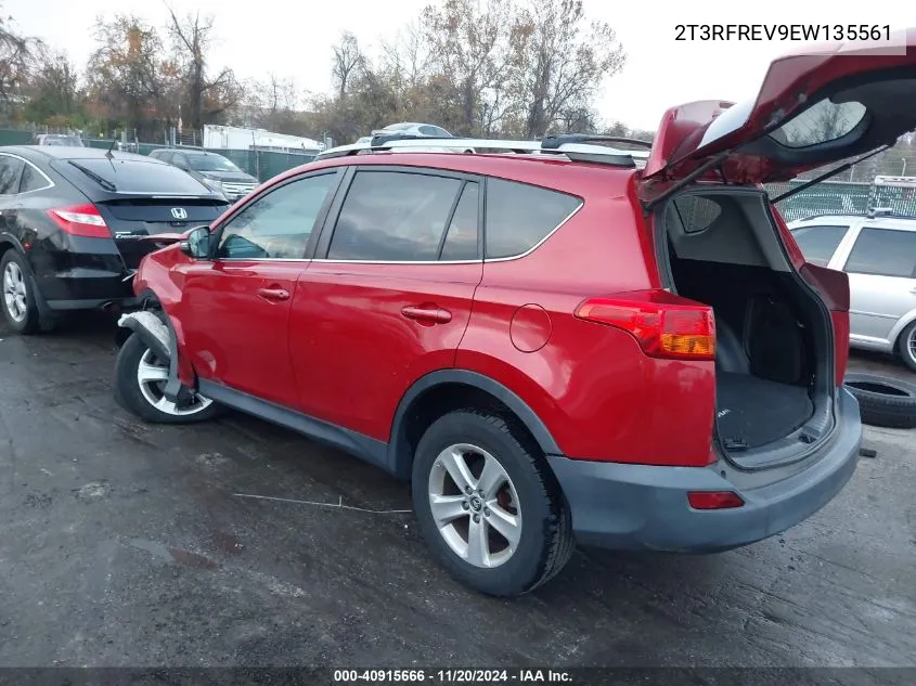 2014 Toyota Rav4 Xle VIN: 2T3RFREV9EW135561 Lot: 40915666