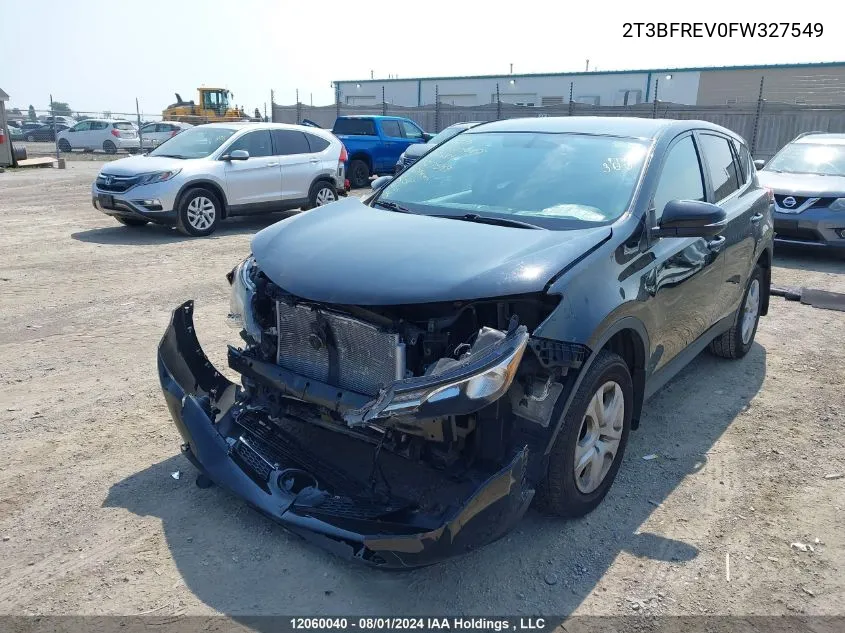 2T3BFREV0FW327549 2015 Toyota Rav4 Le