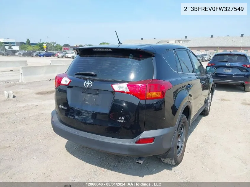 2T3BFREV0FW327549 2015 Toyota Rav4 Le