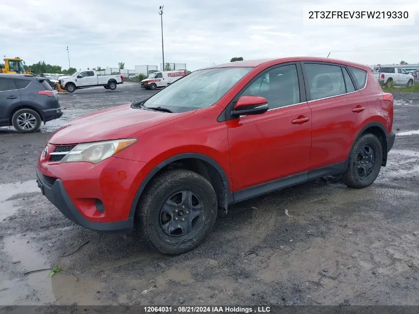 2T3ZFREV3FW219330 2015 Toyota Rav4 Le