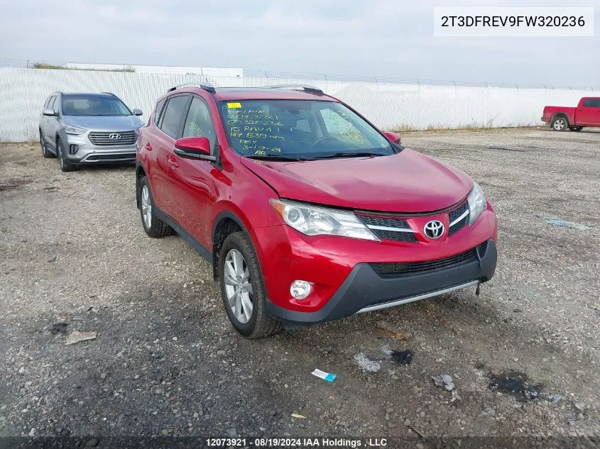 2T3DFREV9FW320236 2015 Toyota Rav4 Limited