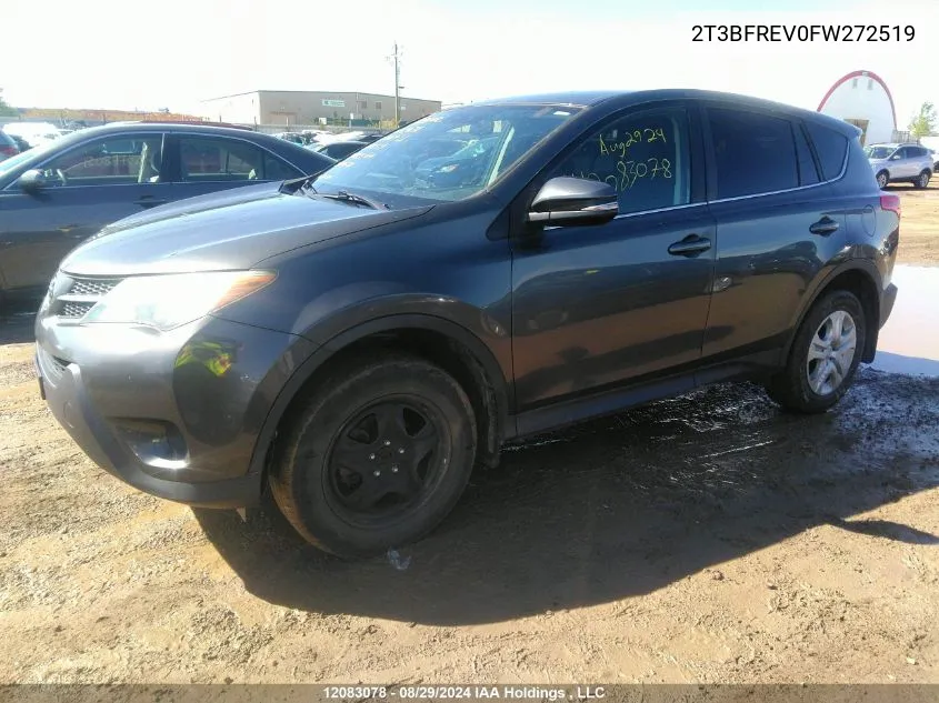 2015 Toyota Rav4 Le VIN: 2T3BFREV0FW272519 Lot: 12083078