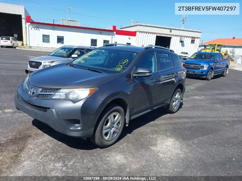 2T3BFREV5FW407297 2015 Toyota Rav4 Le