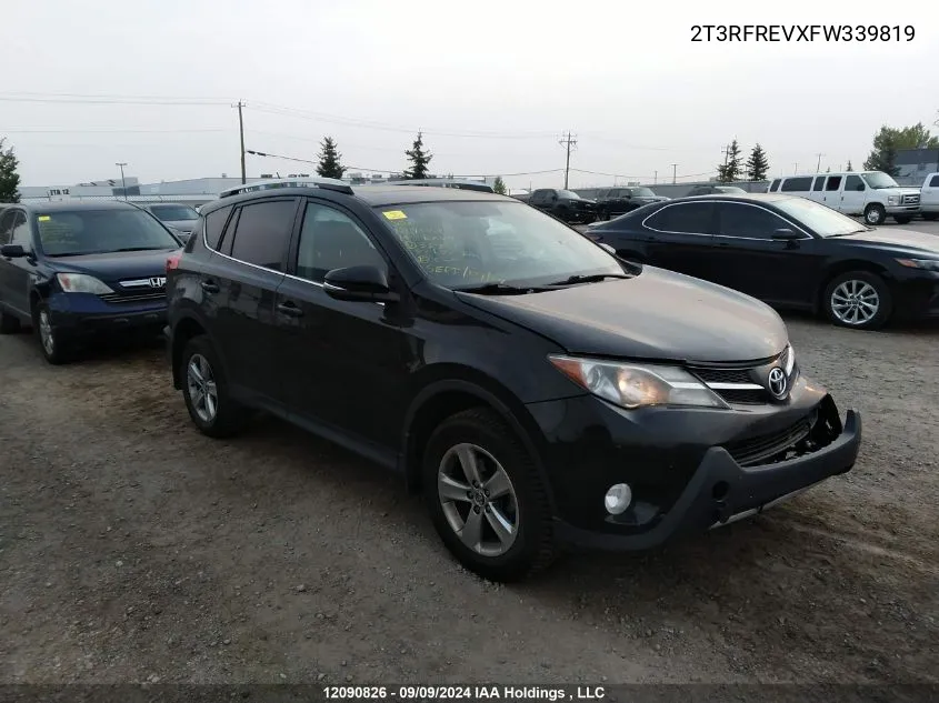 2015 Toyota Rav4 Xle VIN: 2T3RFREVXFW339819 Lot: 12090826