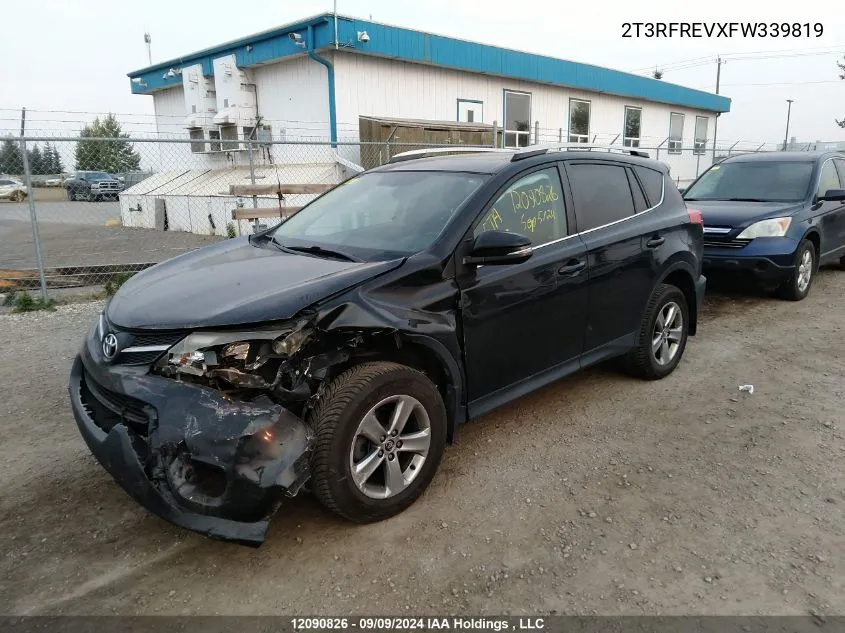 2T3RFREVXFW339819 2015 Toyota Rav4 Xle