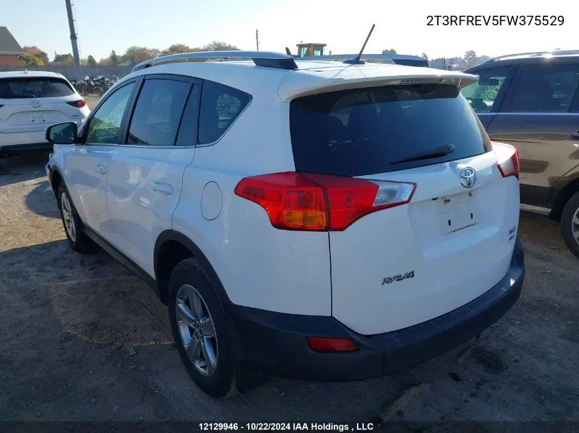 2015 Toyota Rav4 Xle VIN: 2T3RFREV5FW375529 Lot: 12129946