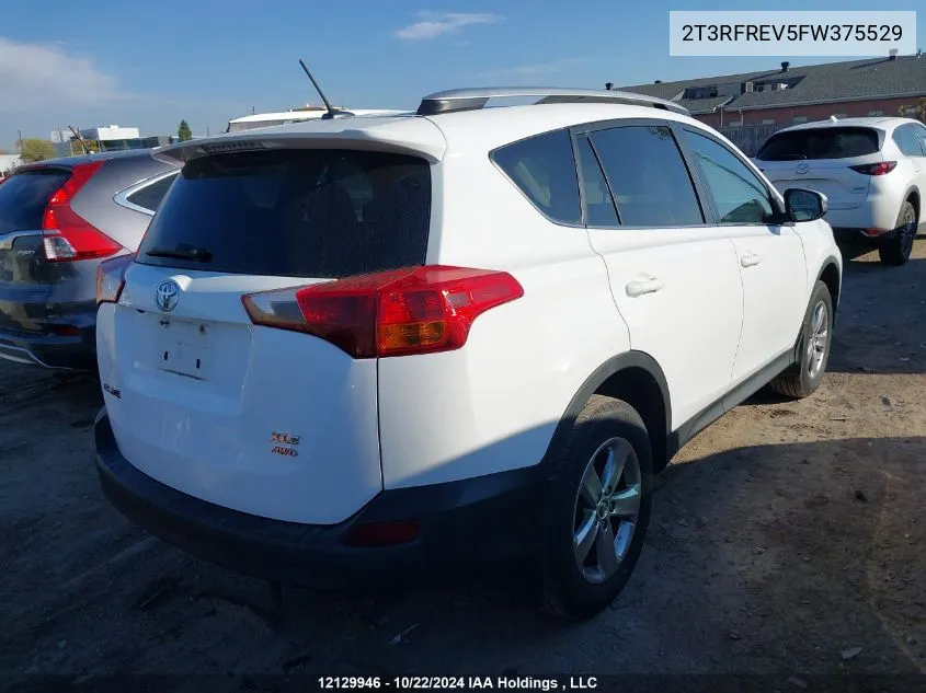 2015 Toyota Rav4 Xle VIN: 2T3RFREV5FW375529 Lot: 12129946