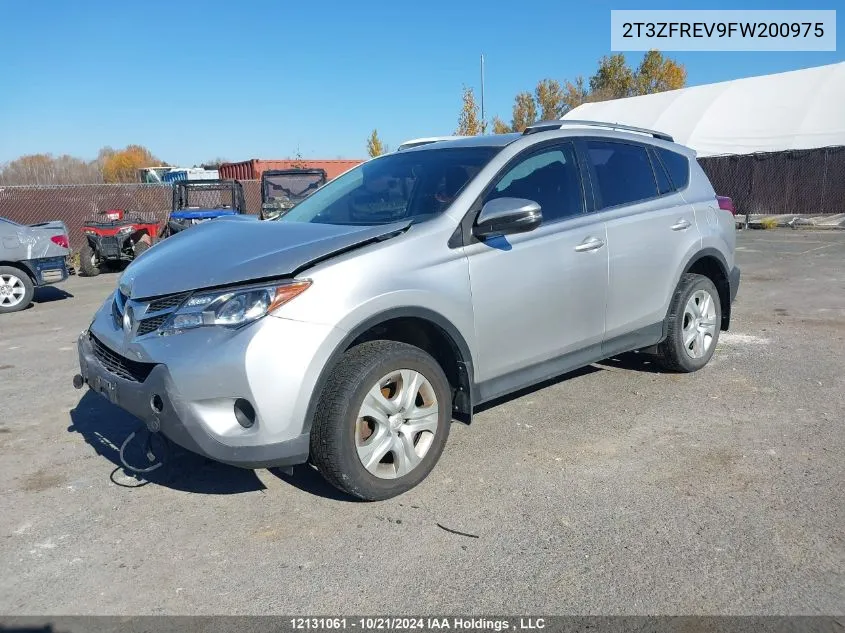 2015 Toyota Rav4 Le VIN: 2T3ZFREV9FW200975 Lot: 12131061