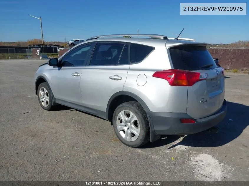 2015 Toyota Rav4 Le VIN: 2T3ZFREV9FW200975 Lot: 12131061