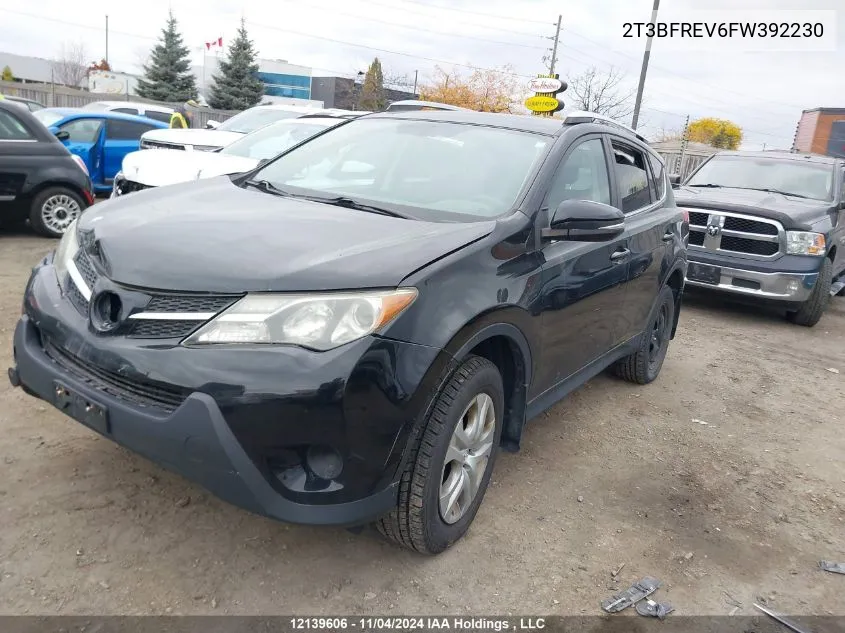 2015 Toyota Rav4 VIN: 2T3BFREV6FW392230 Lot: 12139606