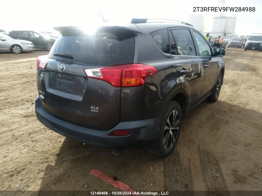 2015 Toyota Rav4 Xle VIN: 2T3RFREV9FW284988 Lot: 12140406