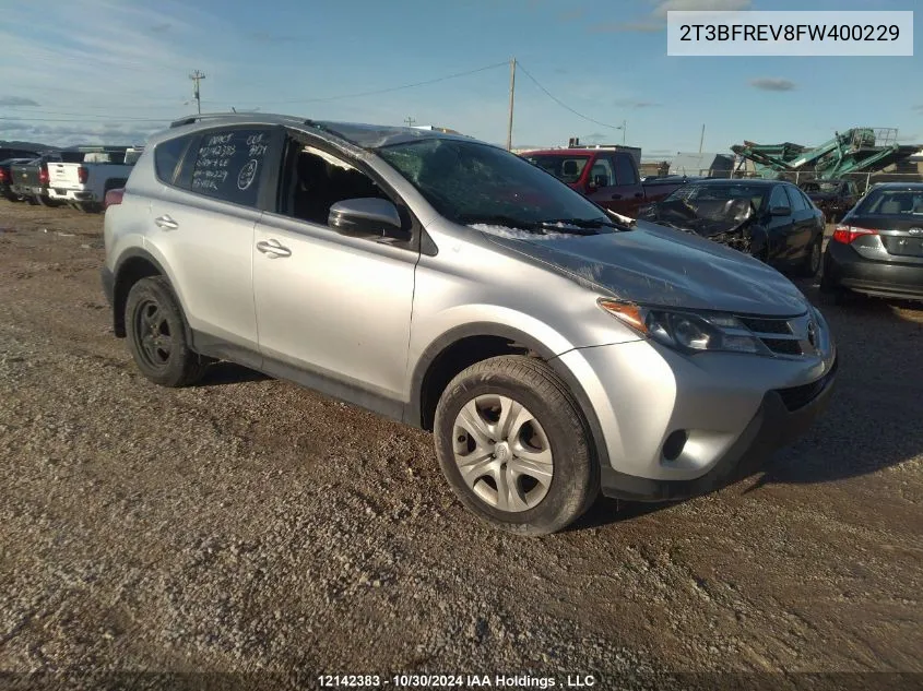 2015 Toyota Rav4 Le VIN: 2T3BFREV8FW400229 Lot: 12142383