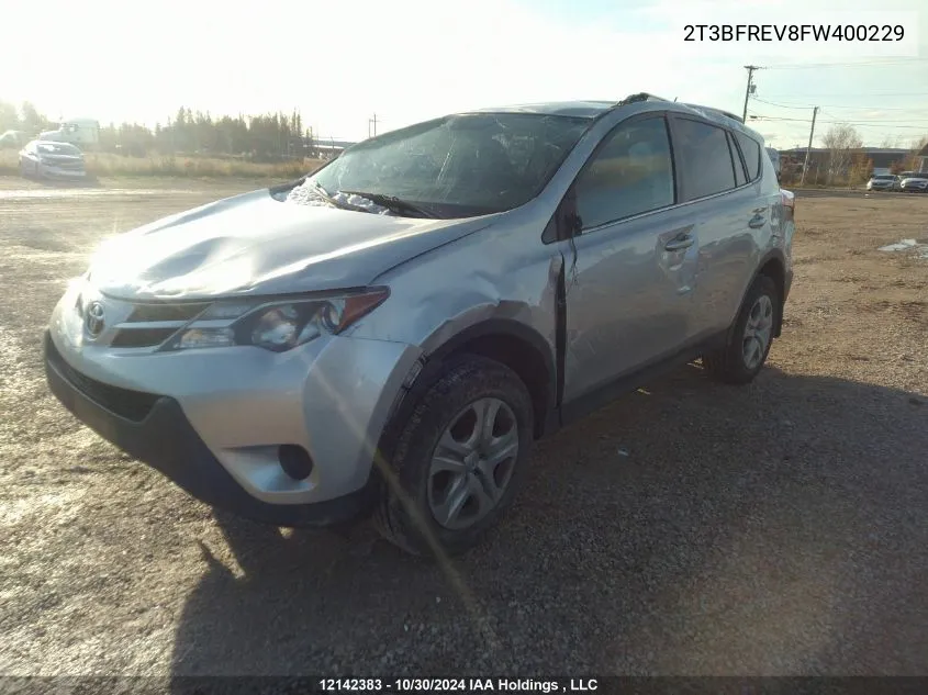 2015 Toyota Rav4 Le VIN: 2T3BFREV8FW400229 Lot: 12142383