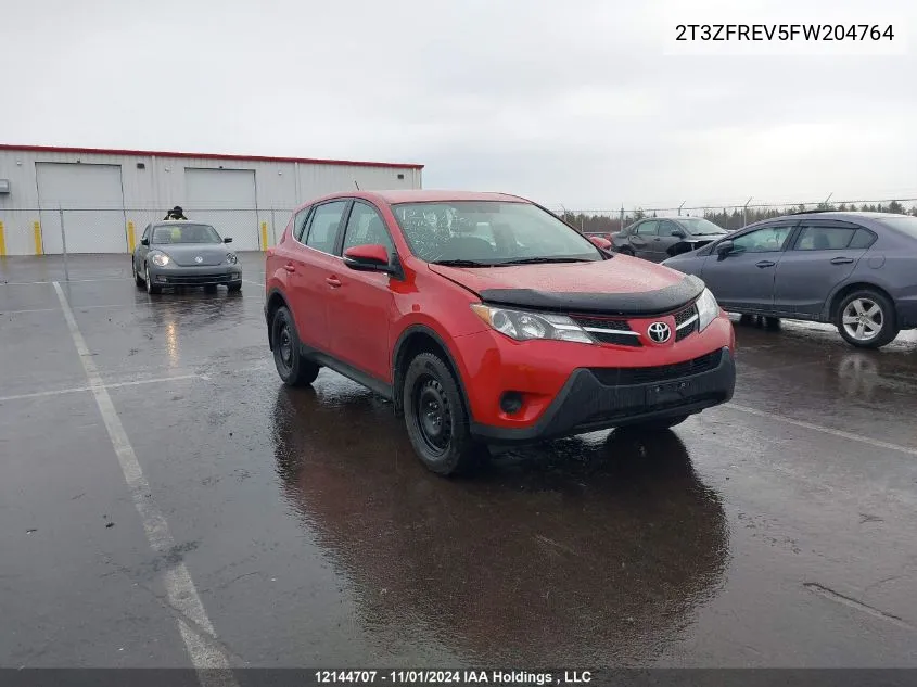 2015 Toyota Rav4 Le VIN: 2T3ZFREV5FW204764 Lot: 12144707