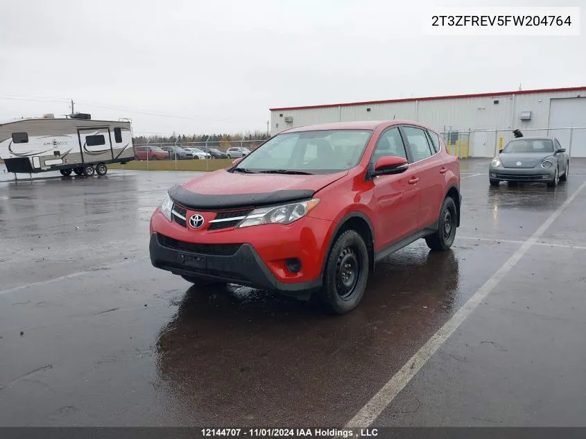 2015 Toyota Rav4 Le VIN: 2T3ZFREV5FW204764 Lot: 12144707