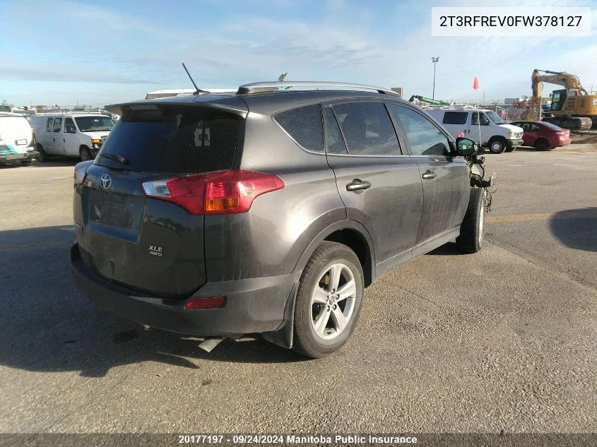 2T3RFREV0FW378127 2015 Toyota Rav4 Xle