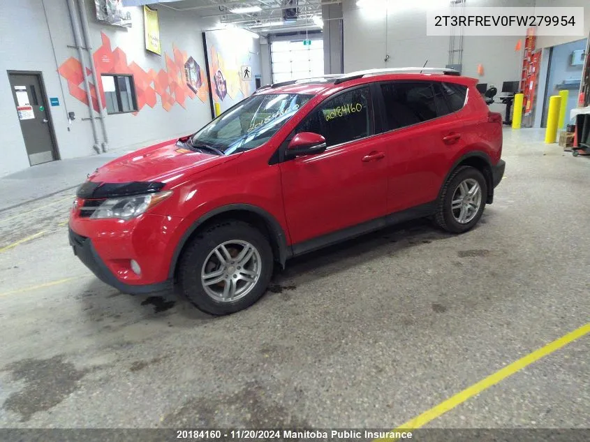 2015 Toyota Rav4 Xle VIN: 2T3RFREV0FW279954 Lot: 20184160