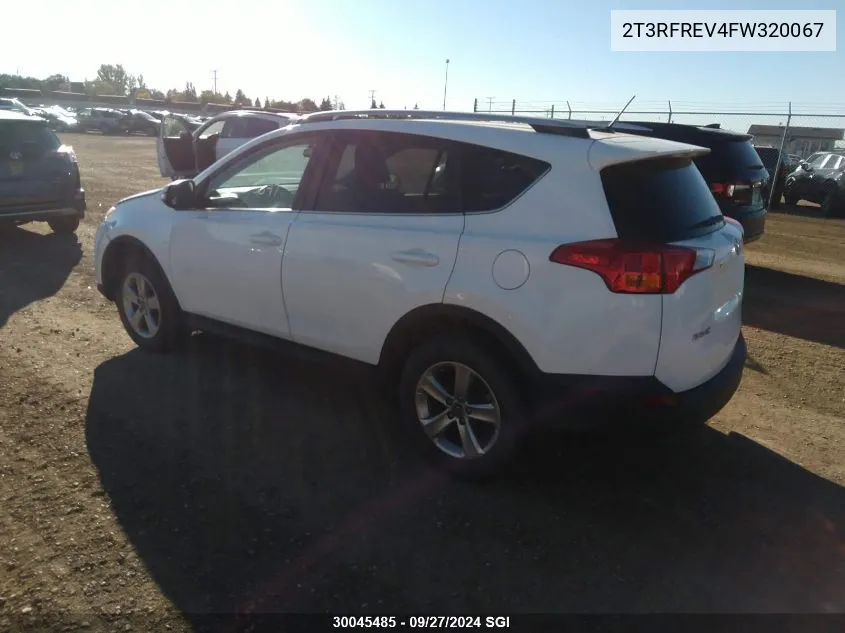 2015 Toyota Rav4 Xle VIN: 2T3RFREV4FW320067 Lot: 30045485