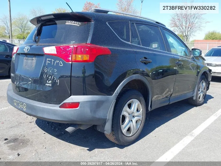 2015 Toyota Rav4 Le VIN: 2T3BFREV1FW330282 Lot: 39297817