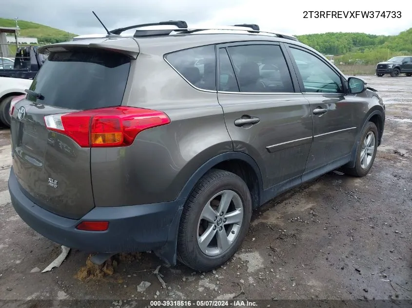 2T3RFREVXFW374733 2015 Toyota Rav4 Xle