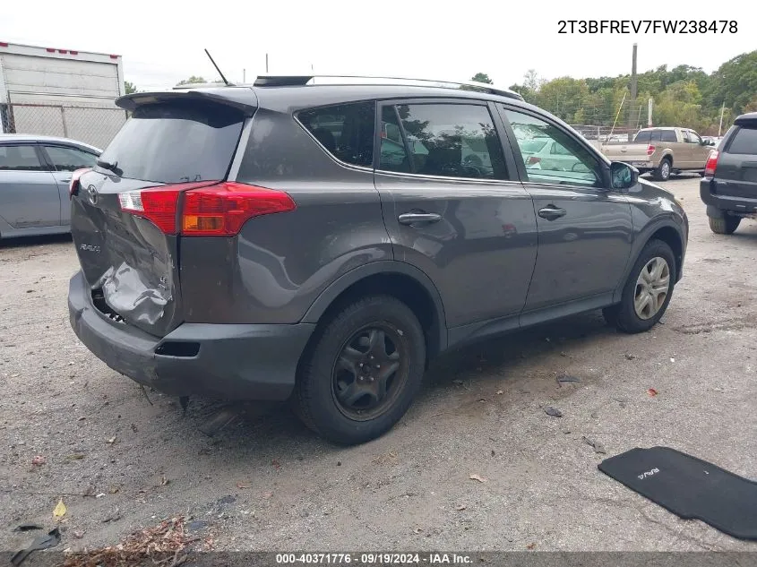 2T3BFREV7FW238478 2015 Toyota Rav4 Le