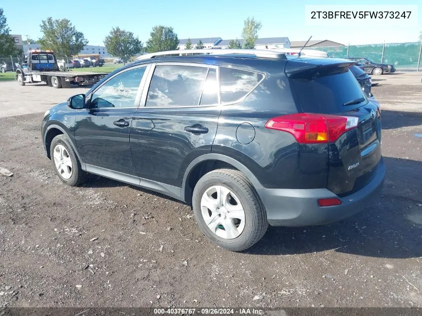 2015 Toyota Rav4 Le VIN: 2T3BFREV5FW373247 Lot: 40376767