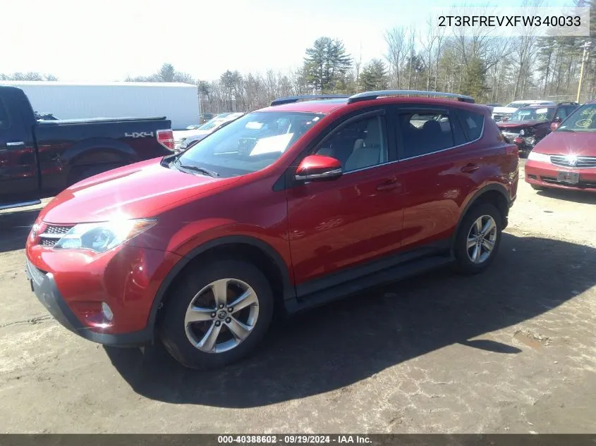 2T3RFREVXFW340033 2015 Toyota Rav4 Xle