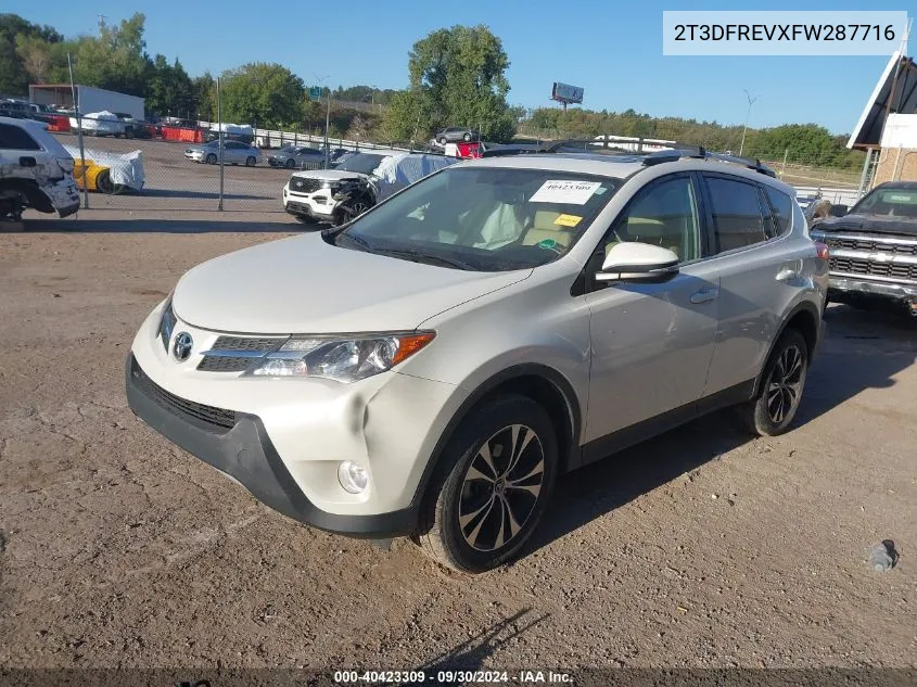 2T3DFREVXFW287716 2015 Toyota Rav4 Limited