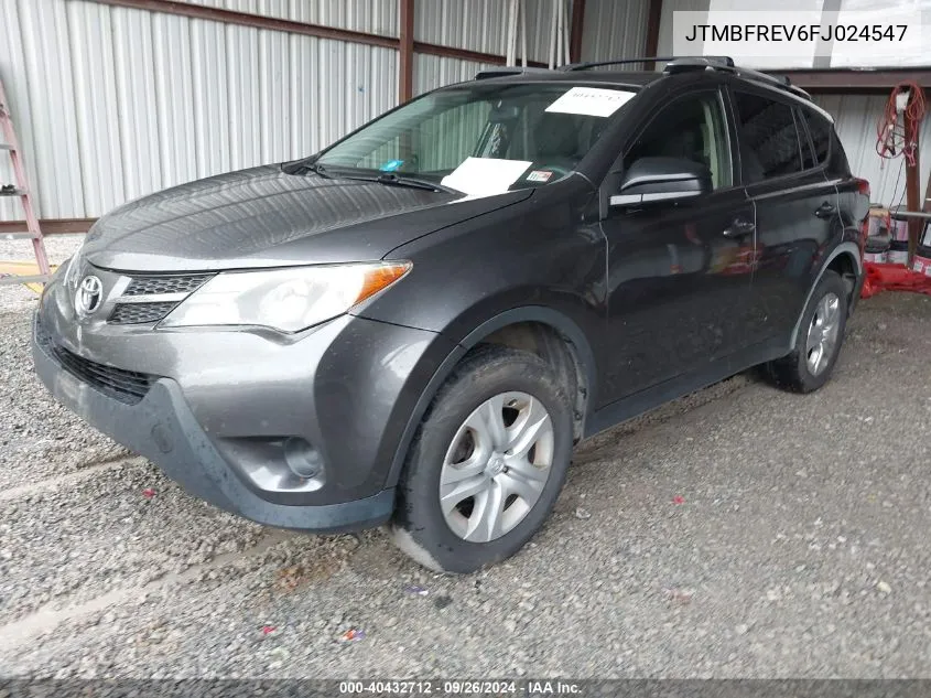 2015 Toyota Rav4 Le VIN: JTMBFREV6FJ024547 Lot: 40432712