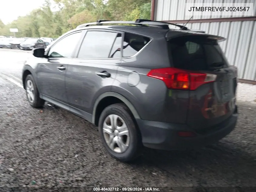 2015 Toyota Rav4 Le VIN: JTMBFREV6FJ024547 Lot: 40432712