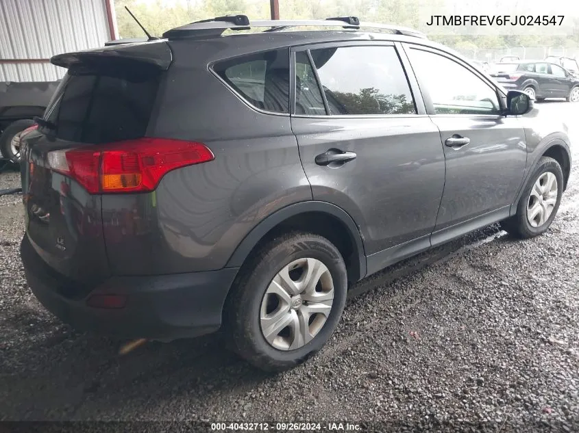 JTMBFREV6FJ024547 2015 Toyota Rav4 Le