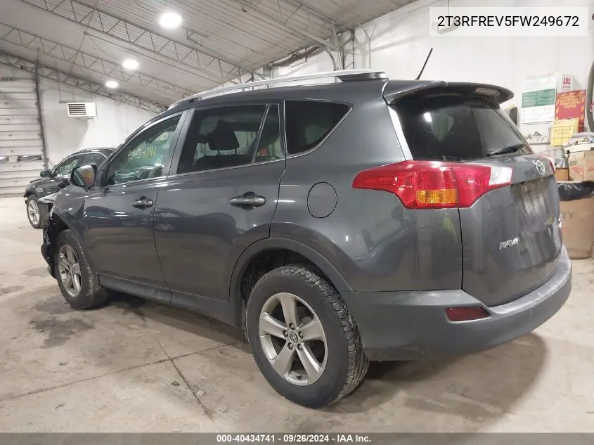 2015 Toyota Rav4 Xle VIN: 2T3RFREV5FW249672 Lot: 40434741