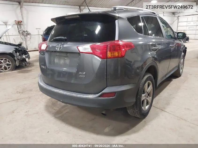 2015 Toyota Rav4 Xle VIN: 2T3RFREV5FW249672 Lot: 40434741