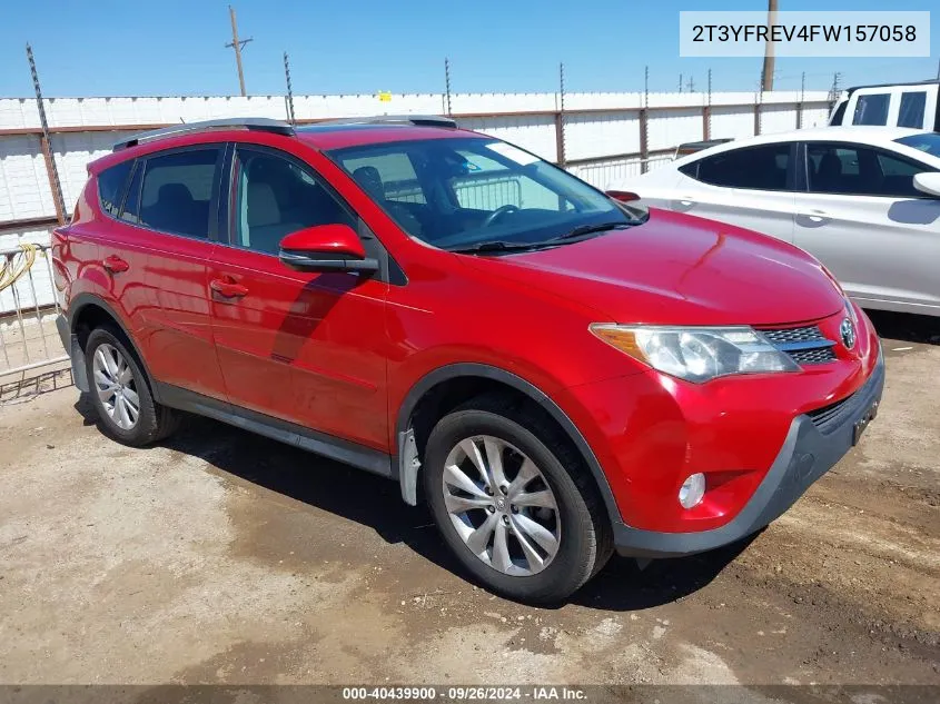 2T3YFREV4FW157058 2015 Toyota Rav4 Limited